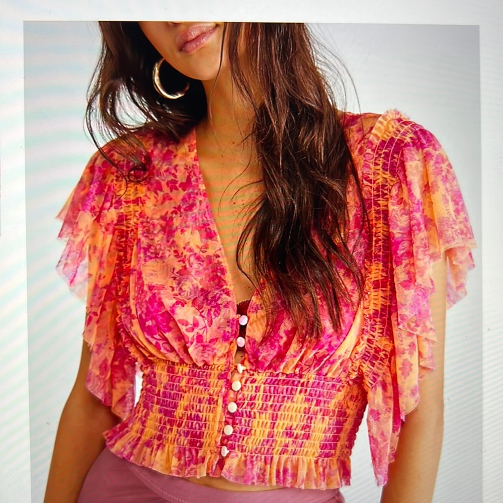 NWT Free People Sugar Top